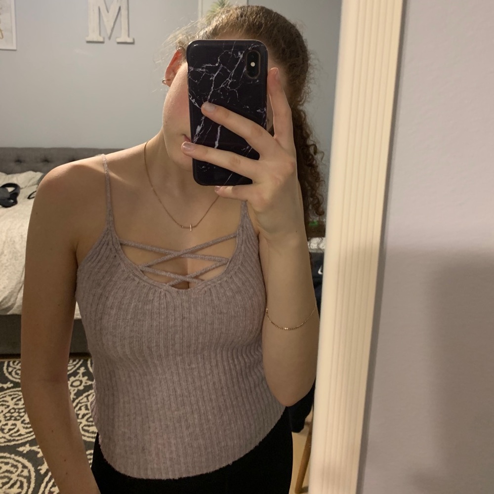 Sweater tank top